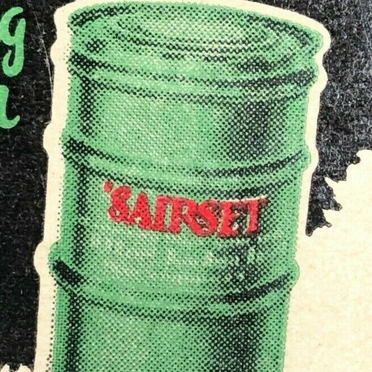 1940's-50's Full Matchbook Connecticut Firebrick Sairset Bonding Mortar Hartford