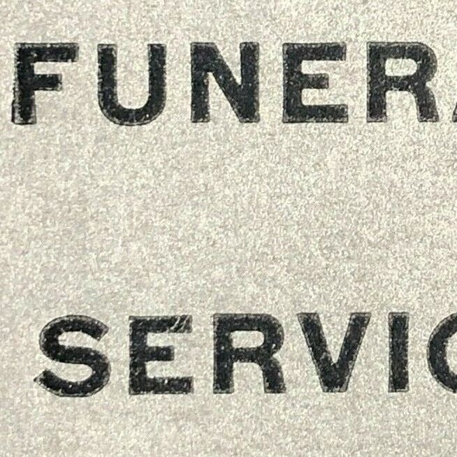 1930's-40's Full Matchbook - John J. Smith "Complete Funeral Service"