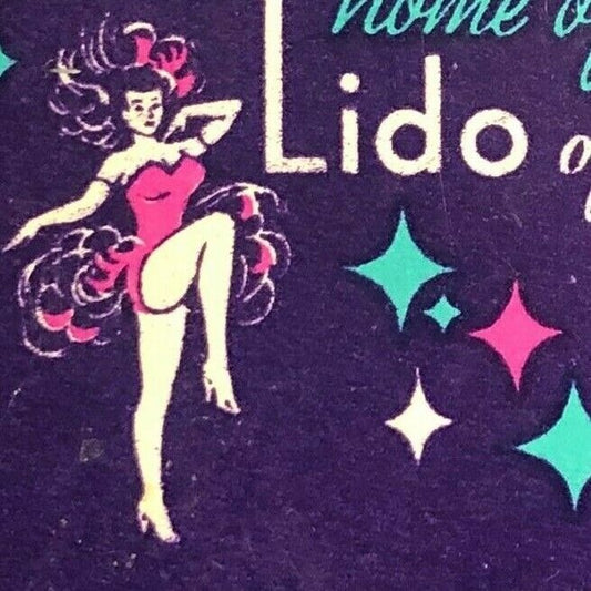 1980's Full Matchbook Stardust "Home of the Lido of Paris" Las Vegas, NV