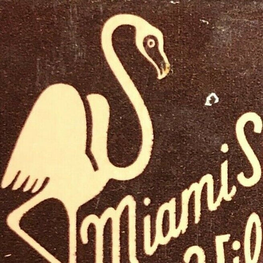 1940's-50's Full Matchbook - "Maini Springs Villas" Flamingo - 500 Deer Run