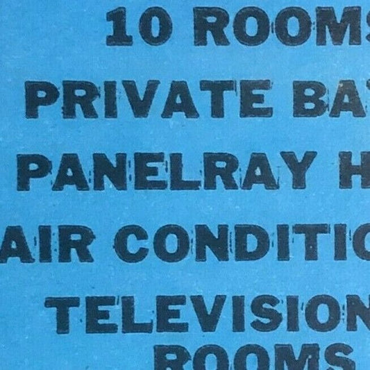 1940's-50's Full Matchbook - Carolina Motel - "Panelray Heat" Titusville, FL