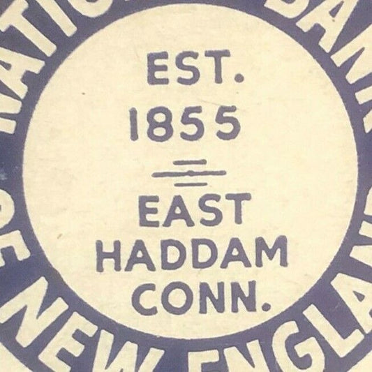 1940's-1950's Full Matchbook - National Bank Of New England East Haddam, CT