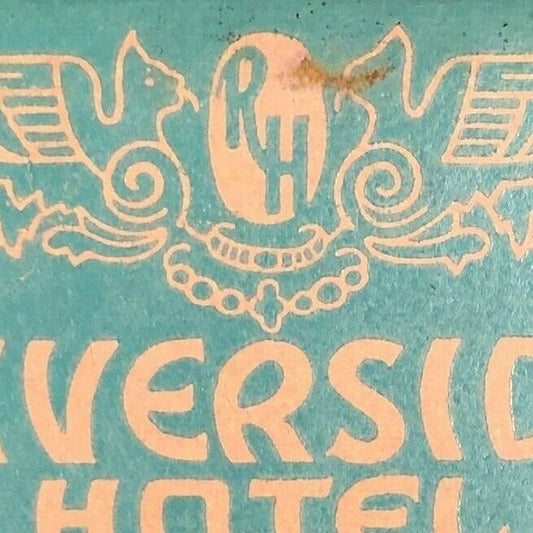1930's-40's Full Matchbook - Riverside Hotel and Dining Room Fort Lauderdale, FL
