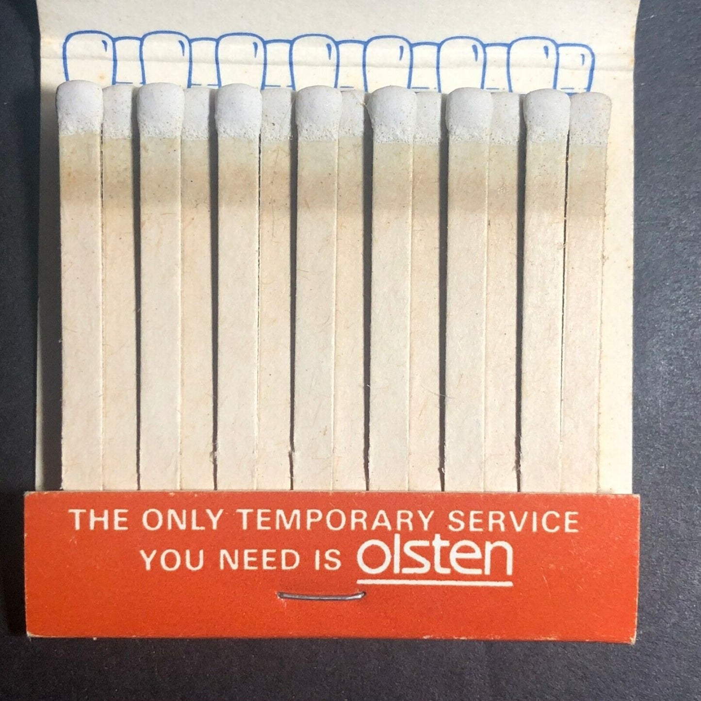 Olsten Temporary Services c1970's-80's Full Matchbook
