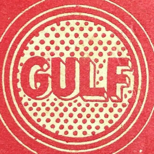 1940-50's Full Matchbook Advertising Peterson's GULF Service Sta. West Haven, CT