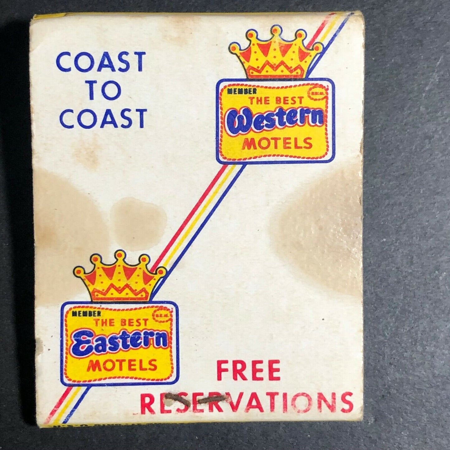 Best Western Best Eastern Hotels c1960's-70's Full Matchbook