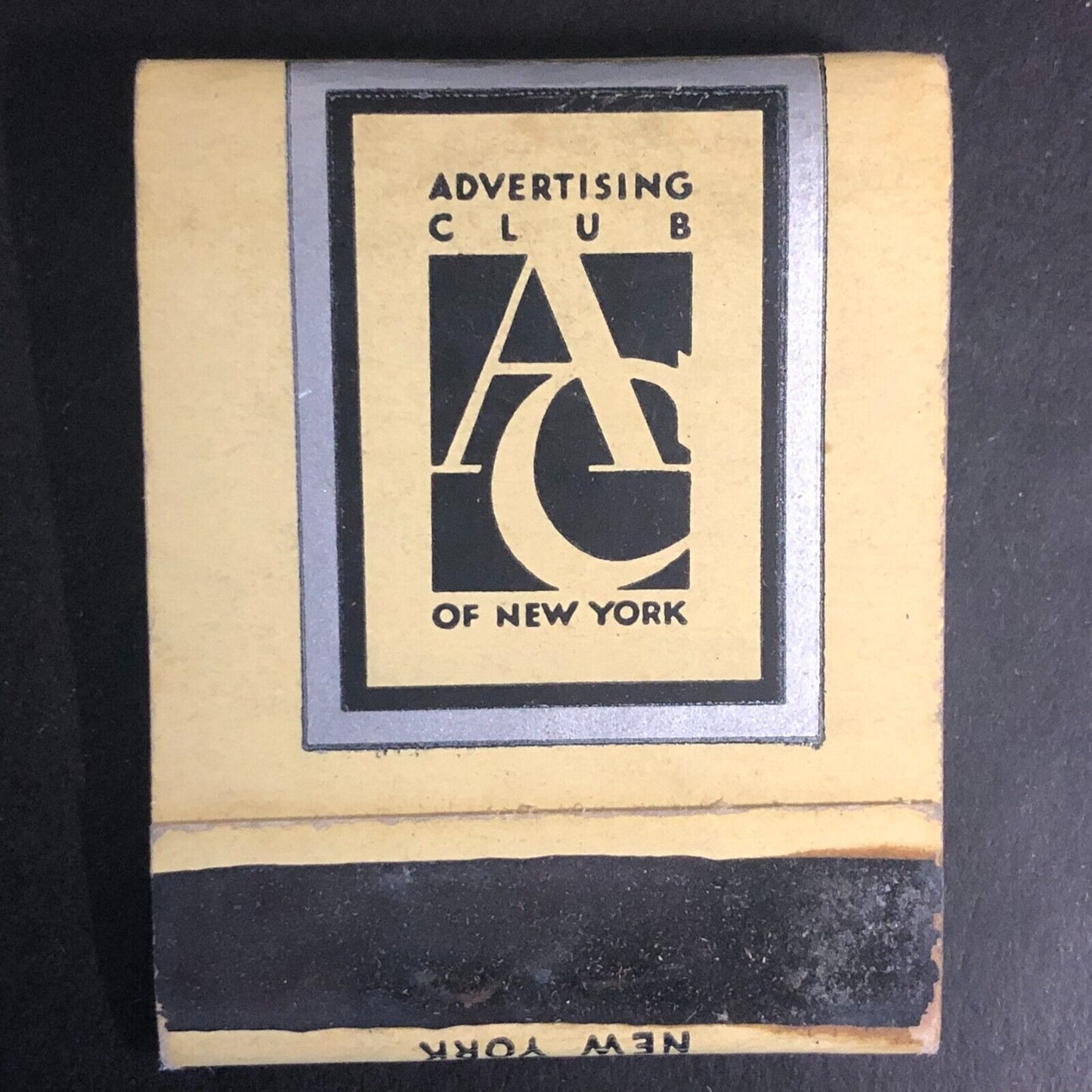 Advertising Club of New York Full Matchbook c1960's-73 - Scarce