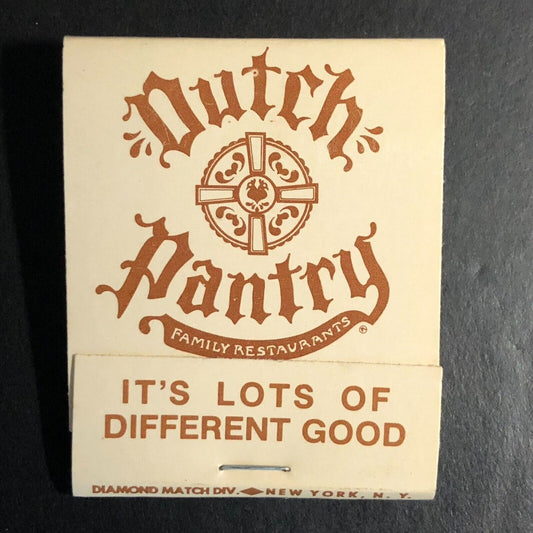 Dutch Pantry Restaurants Full Matchbook c1974-80's VGC