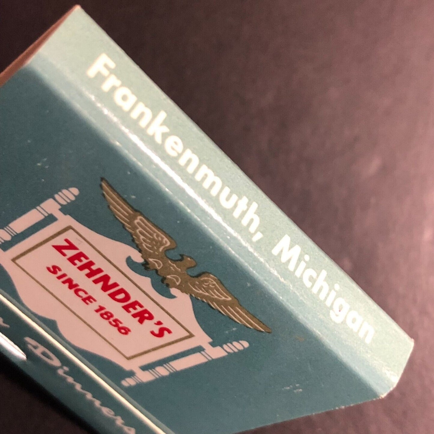 Zehinder's Restaurant Frankenmuth, MI Full Matchbook c1974-80's