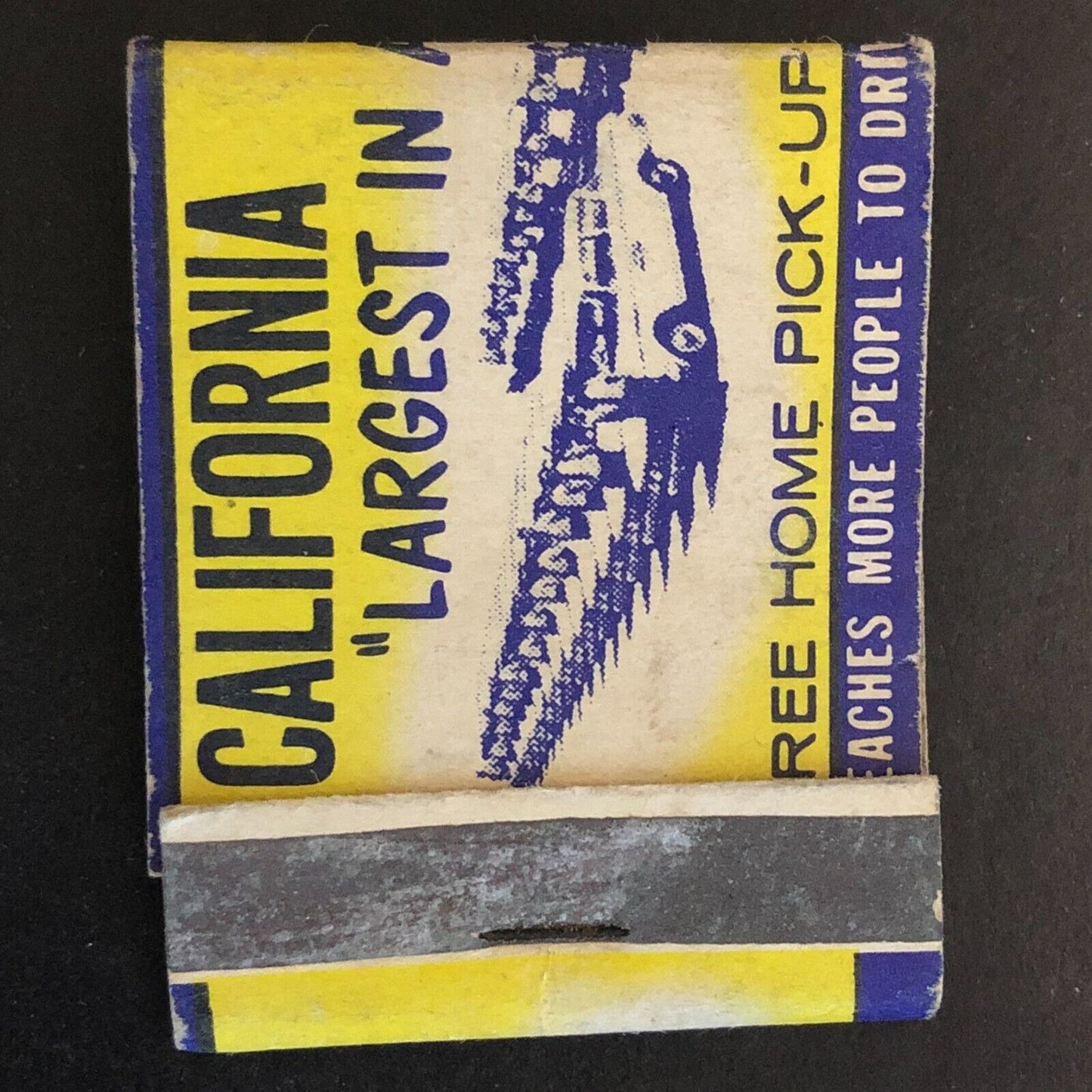 California Driving School Near Full (-5) Matchbook c1960's-73