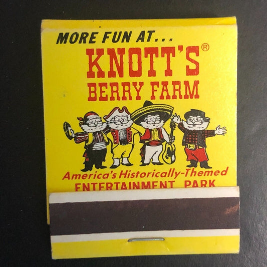 Knott's Berry Farm / John Wayne Theatre Full Matchbook c1971 Scarce