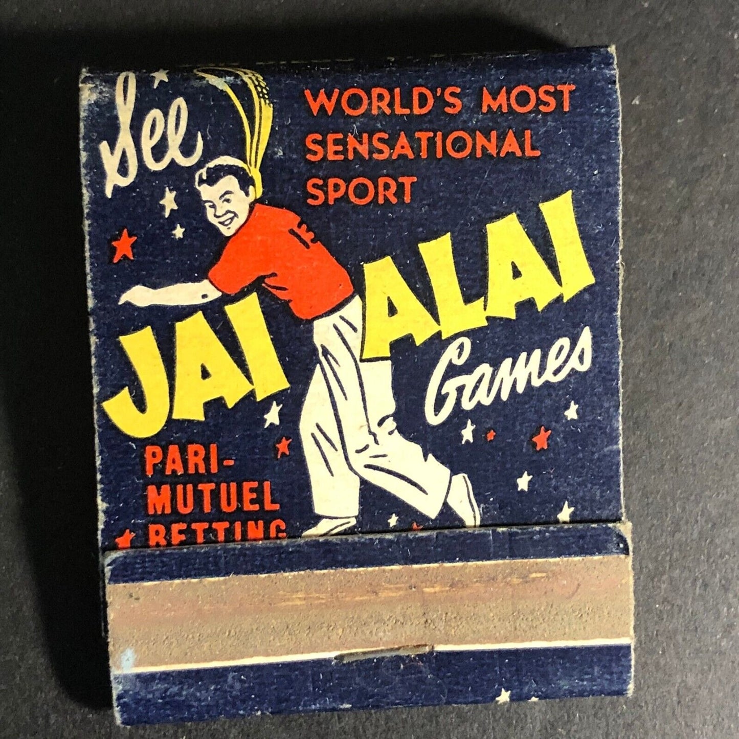 Jai Alai Tijuana Mexico 20-Strike -1 Matchbook c1960's Scarce - Real Photo