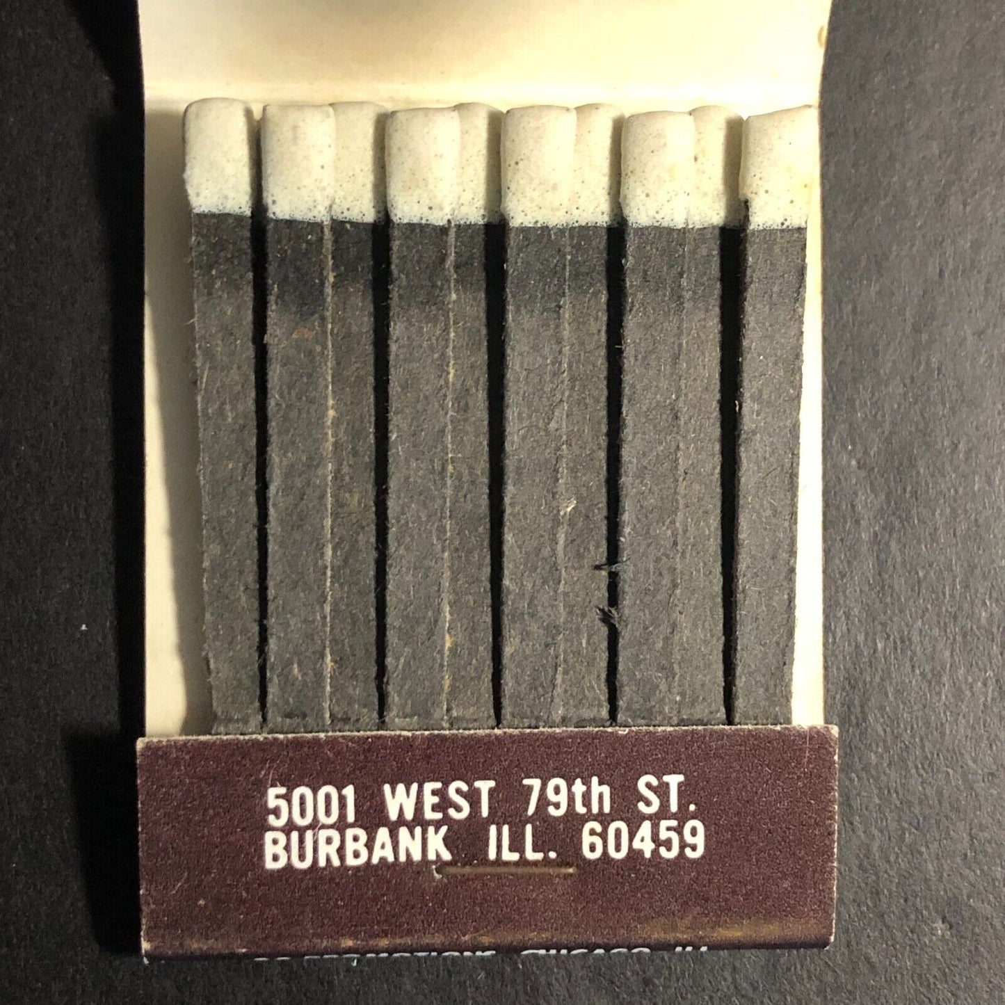 Cezars Inn Best Western Burbank, IL Full Matchbook c1974-80's