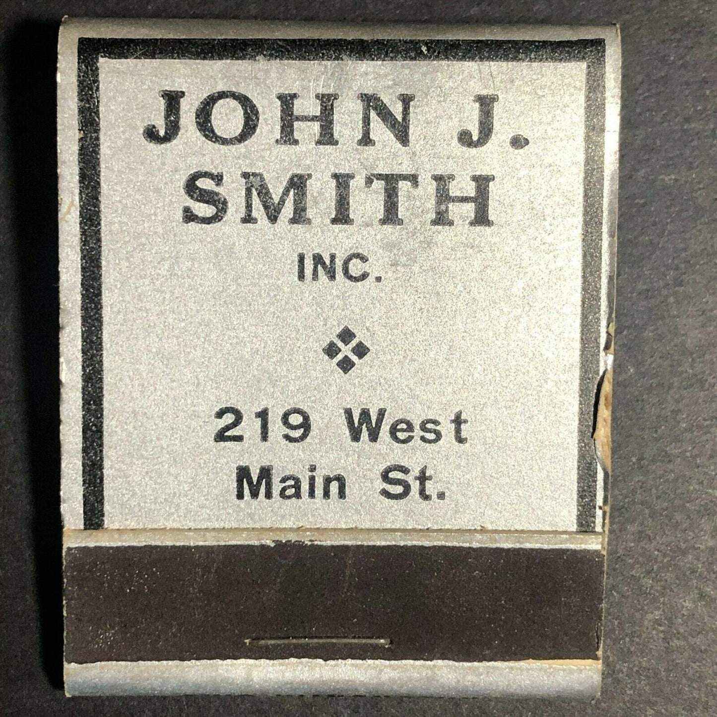 1930's-40's Full Matchbook - John J. Smith "Complete Funeral Service"